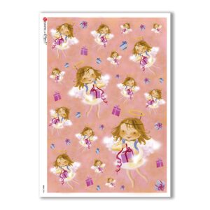 BABY-0024. Rice paper baby for decoupage.