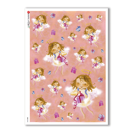 BABY-0024. Rice paper baby for decoupage.