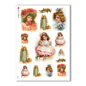 BABY-0047. Rice paper baby for decoupage.