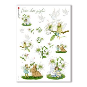 FAIRIES-0002. Rice Paper for decoupage fairies.