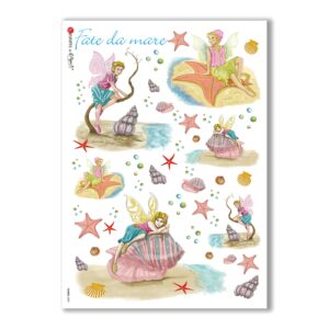 FAIRIES-0005. Rice Paper for decoupage fairies.