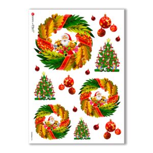 CHRISTMAS-0024. Christmas Rice Paper for decoupage.