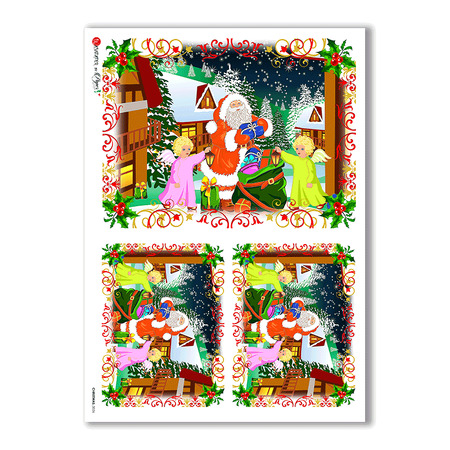 CHRISTMAS-0026. Christmas Rice Paper for decoupage.