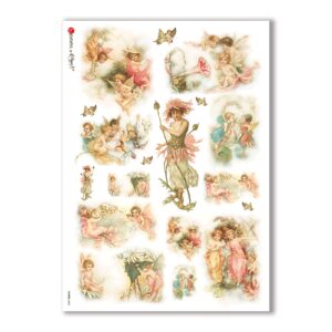 FAIRIES-0042. Rice Paper for decoupage fairies.