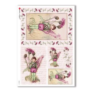 FAIRIES-0049. Rice Paper for decoupage fairies.