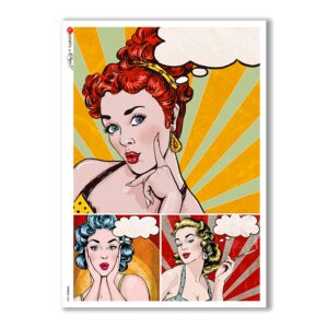 COMICS-0006. Rice Paper comics for decoupage.