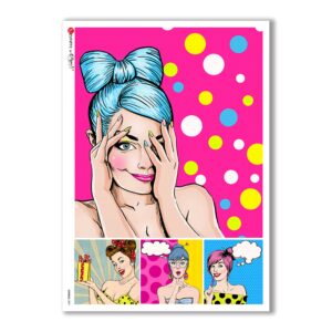 COMICS-0007. Rice Paper comics for decoupage.