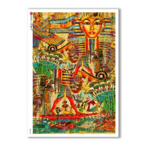 FOLK-0008. Rice Paper ethnic for decoupage.