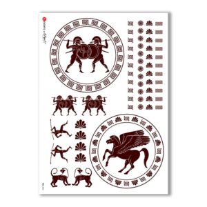 FOLK-0045. Rice Paper ethnic for decoupage.