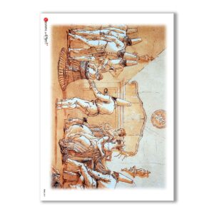 FOLK-0067. Rice Paper ethnic for decoupage.