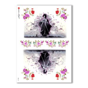 FOLK-0069. Rice Paper ethnic for decoupage.