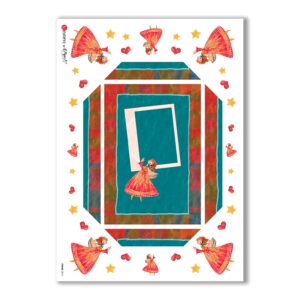 FRAME-0016. Rice Paper frame for decoupage.