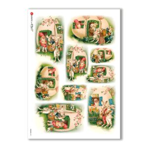 HOLIDAY-0071. Holiday Rice Paper for decoupage.