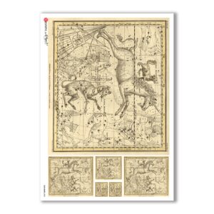 OLD-MAPS-0028 Old maps Rice Paper for decoupage.