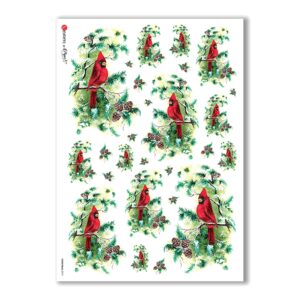 CHRISTMAS-0073. Christmas Rice Paper for decoupage.