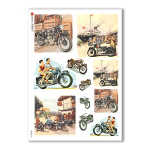 VEHICLES-0005. Vehicles Rice Paper for decoupage.