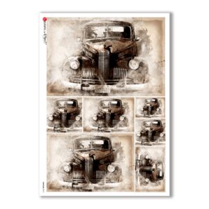 VEHICLES-0018. Vehicles Rice Paper for decoupage.