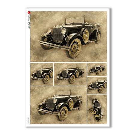 VEHICLES-0019. Vehicles Rice Paper for decoupage.