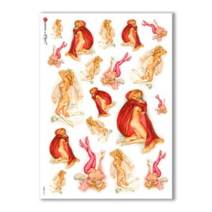 PINUP-0010. Pin-Up Rice Paper for decoupage.