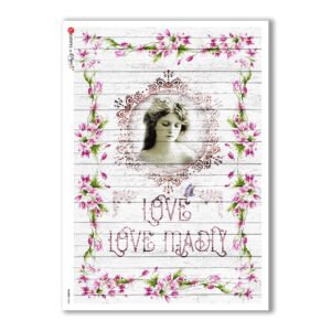 SHABBY-0006. Shabby Rice Paper for decoupage.