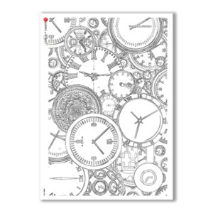 TIME-0004. Watches Rice paper  for the decoupage.