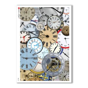 TIME-0005. Watches Rice paper  for the decoupage.