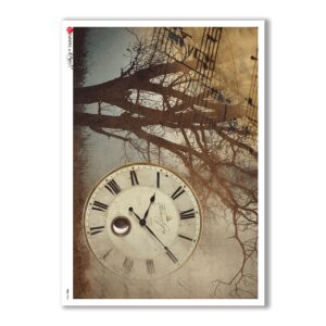 TIME-0006. Watches Rice paper  for the decoupage.