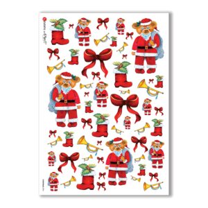 CHRISTMAS-0096. Christmas Rice Paper for decoupage.