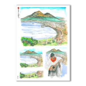 VIEWS-0005. Landscape Rice paper for the decoupage.