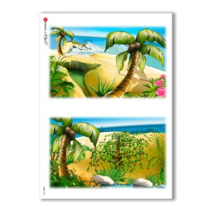 VIEWS-0020. Landscape Rice paper  for the decoupage.
