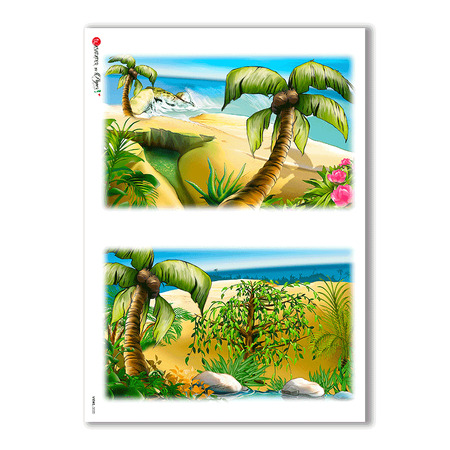 VIEWS-0020. Landscape Rice paper for the decoupage.