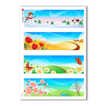 VIEWS-0021. Landscape Rice paper for the decoupage.
