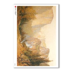 VIEWS-0051. Landscape Rice paper for the decoupage.