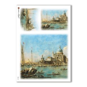 VIEWS-0069. Landscape Rice paper for the decoupage.