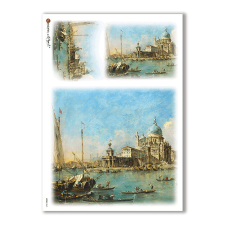 VIEWS-0069. Landscape Rice paper  for the decoupage.