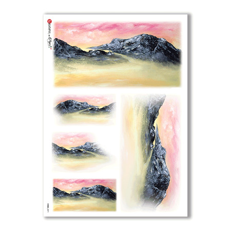 VIEWS-0071. Landscape Rice paper  for the decoupage.