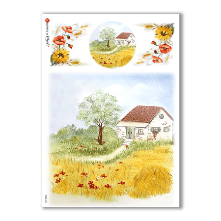 VIEWS-0082. Landscape Rice paper  for the decoupage.