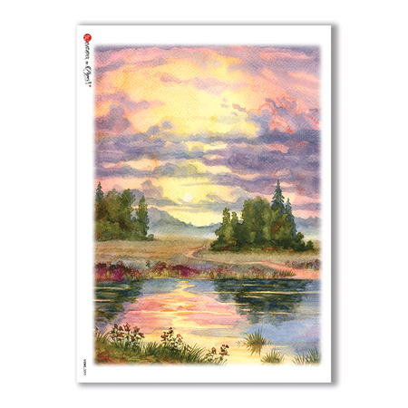 VIEWS-0095. Landscape Rice paper  for the decoupage.
