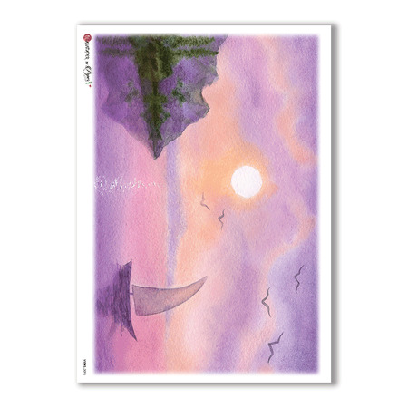VIEWS-0096. Landscape Rice paper  for the decoupage.