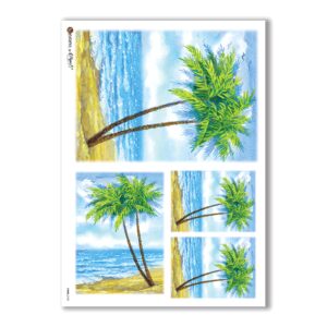 VIEWS-0100. Landscape Rice paper  for the decoupage.
