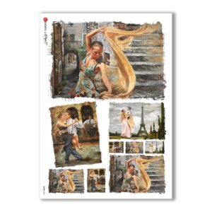 SCENE-0023. Pictorial Rice Paper for decoupage.