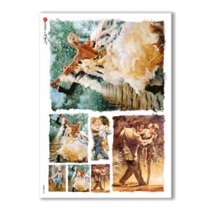 SCENE-0025. Pictorial Rice Paper for decoupage.