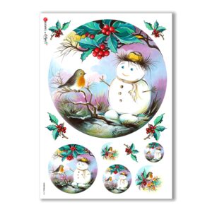 CHRISTMAS-0118. Christmas Rice Paper for decoupage.