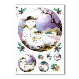 CHRISTMAS-0119. Christmas Rice Paper for decoupage.