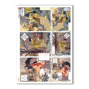 SCENE-0061. Pictorial Rice Paper for decoupage.