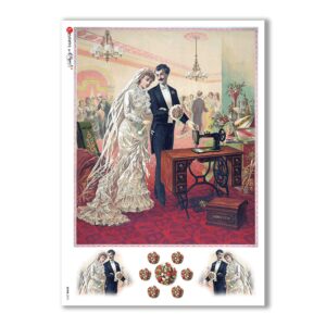 SCENE-0072. Pictorial Rice Paper for decoupage.