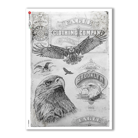 ANIMALS-0105. Animals Rice Paper for decoupage.