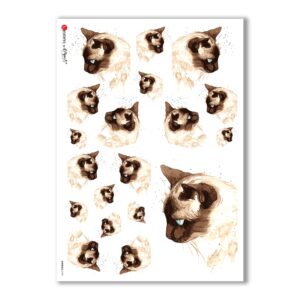 ANIMALS-0109. Animals Rice Paper for decoupage.