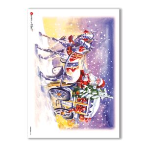 CHRISTMAS-0126. Christmas Rice Paper for decoupage.
