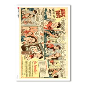 COMICS-0020. Rice Paper comics for decoupage.
